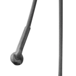 Close-up of adjustment tail with reinforced stopper knot on Edelrid Pakhura Adjust lanyard