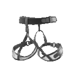 edelrid tactical harness with leg loops in black back